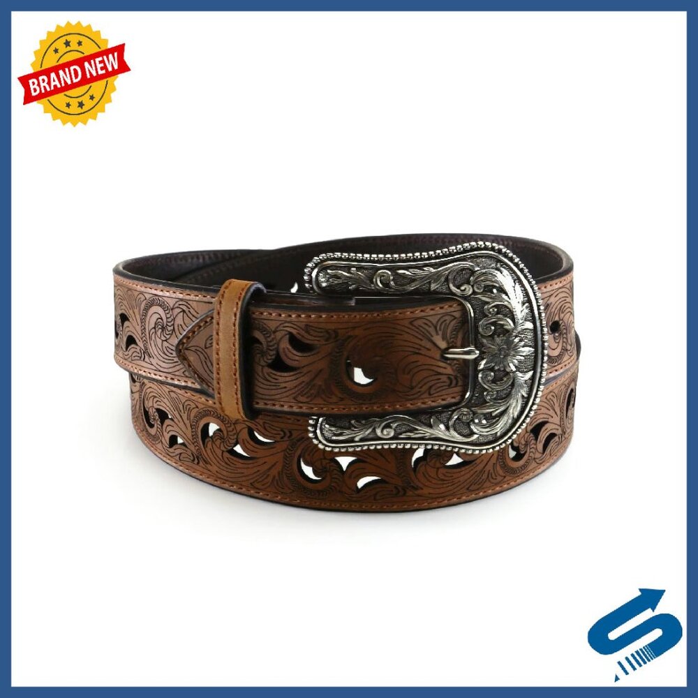 Women's Genuine Leather Belt With Triple Snap Buckle, Sizes S-Xl